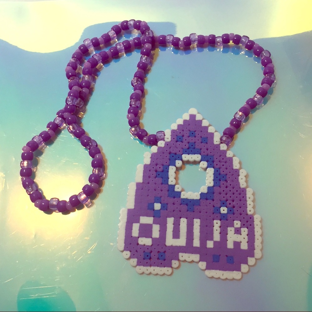 Rave Kandi Necklace Ouija Board Piece Pendant